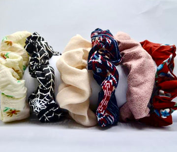 Plain & Multi Dye & Tie Scrunchies